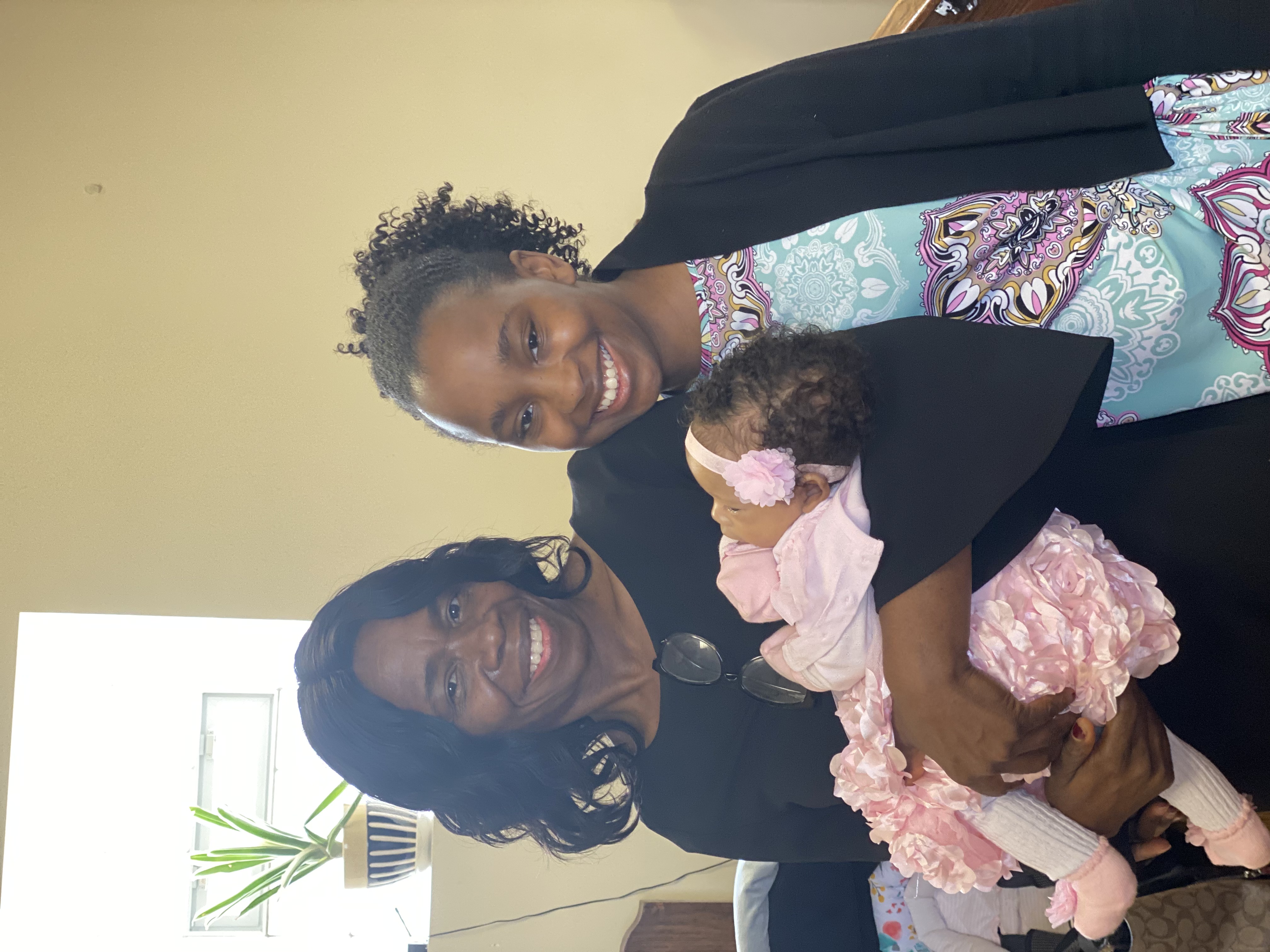 Mother and daughter with baby at New Jerusalem