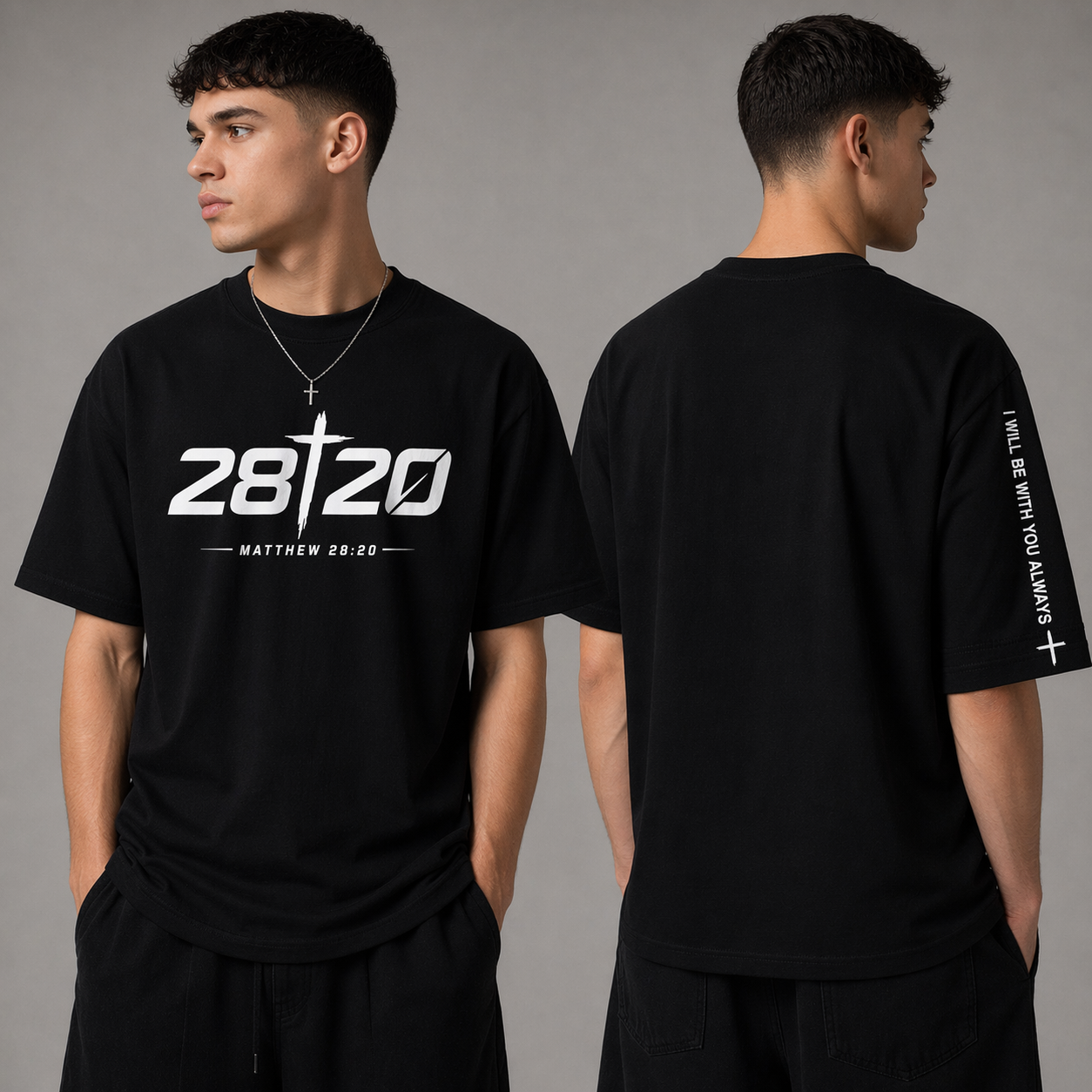 Matthew 28:20 Tee — Black