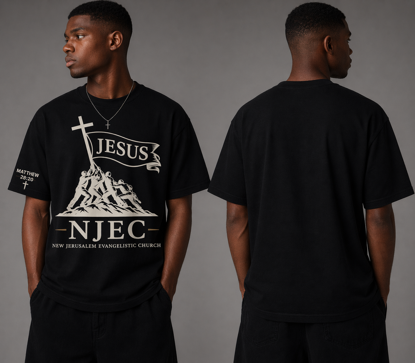 NJEC Iwo Jima Tee — Black